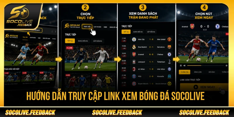 Link Xem Bóng Đá Hôm Nay - Cách Chọn Trận Nhanh Hướng dẫn cách vào link xem bóng đá hôm nay